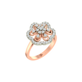 18K Gold & Diamond Ring For Women LR-4117